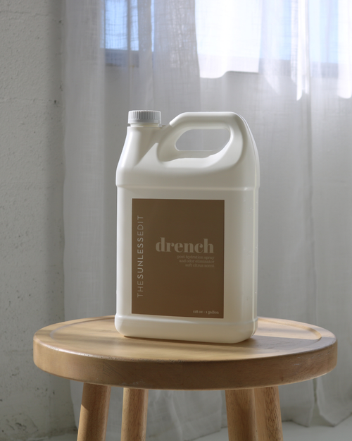 odor minimizing post spray tan hydration spray gallon
