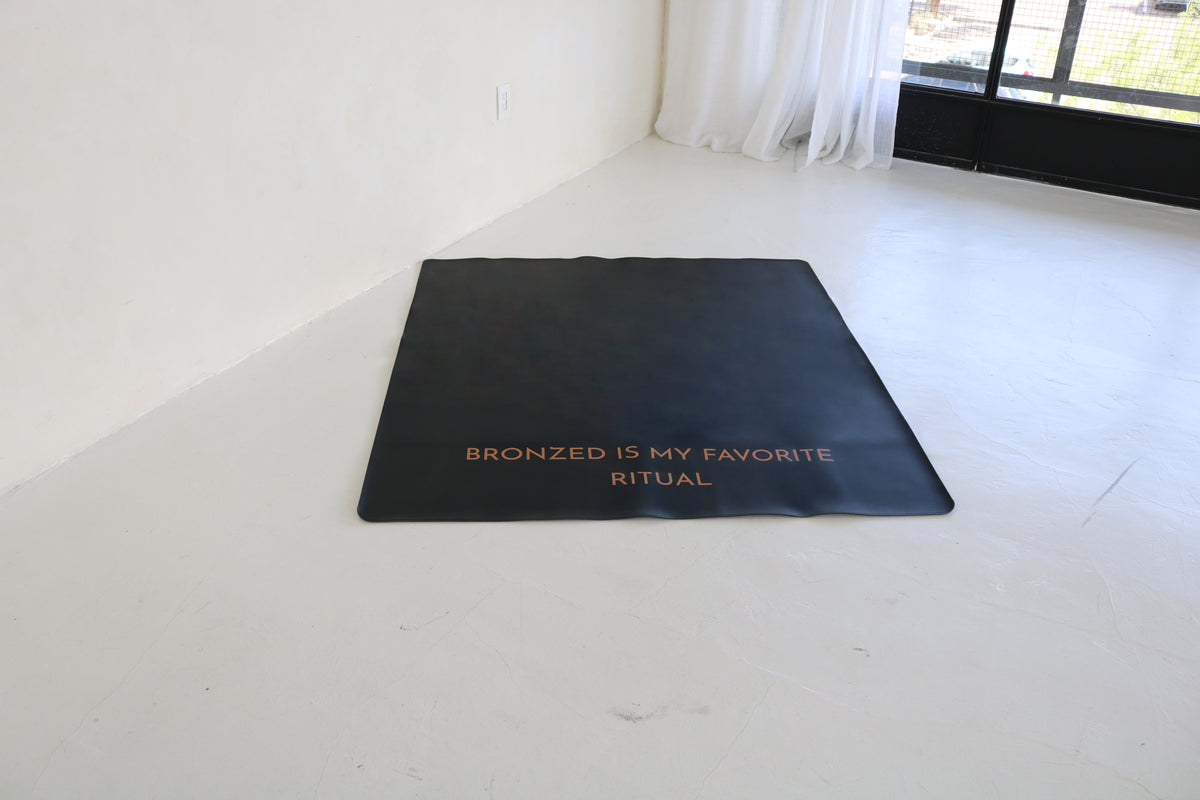 mobile spray tan artist water resistant floor mat